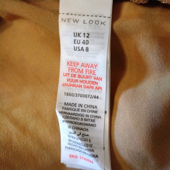 🌺 Beautiful NWT New Look Premium ivory crochet lace dress fully lined sz 8 - Picture 11 of 14